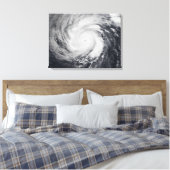 Tyfoon Faxai in de westerne Stille Oceaan Canvas Afdruk (Insitu (Slaapkamer))