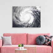 Tyfoon Faxai in de westerne Stille Oceaan Canvas Afdruk (Insitu (Woonkamer))