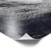 Tyfoon Faxai in de westerne Stille Oceaan Foto Afdruk (Hoek)