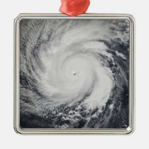 Tyfoon Faxai in de westerne Stille Oceaan Metalen Ornament
