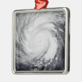 Tyfoon Faxai in de westerne Stille Oceaan Metalen Ornament (Links)