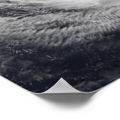 Tyfoon Faxai in de westerne Stille Oceaan Poster (Hoek)