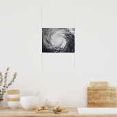 Tyfoon Faxai in de westerne Stille Oceaan Poster (Keuken)