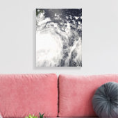 Tyfoon Fengshen over de Filipijnen Canvas Afdruk (Insitu (Woonkamer))