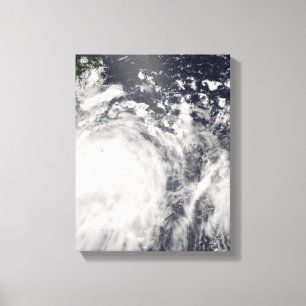 Tyfoon Fengshen over de Filipijnen Canvas Afdruk