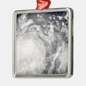 Tyfoon Fengshen over de Filipijnen Metalen Ornament (Links)