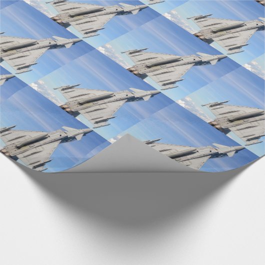 Tyfoon Fighter Jet Cadeaupapier (Hoek)