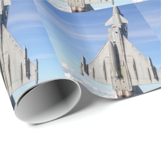 Tyfoon Fighter Jet Cadeaupapier (Rol Hoek)