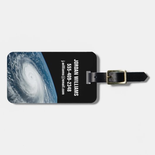 Tyfoon Hinnamnor. Bagagelabel (Voorkant horizontaal)