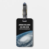 Tyfoon Hinnamnor. Bagagelabel (Achterkant verticaal)