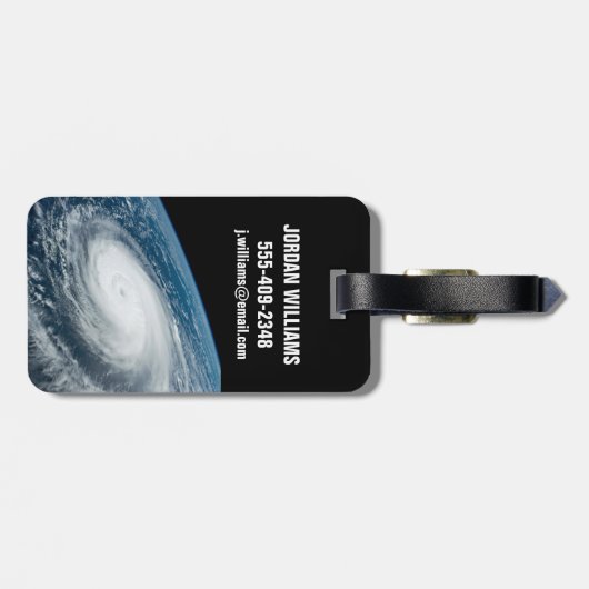 Tyfoon Hinnamnor. Bagagelabel (Achterkant horizontaal)