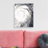Tyfoon Jangmi van Taiwan en de Filipijnen Canvas Afdruk (Insitu (Woonkamer))