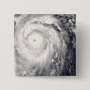 Tyfoon Jangmi van Taiwan en de Filipijnen Vierkante Button 5,1 Cm