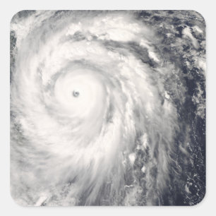 Tyfoon Jangmi van Taiwan en de Filipijnen Vierkante Sticker