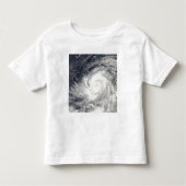 Tyfoon Lupit over de westerne Stille Oceaan Kinder Shirts (Voorkant)