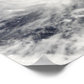 Tyfoon Lupit over de westerne Stille Oceaan Poster (Hoek)