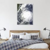 Tyfoon Lupit uit de Filipijnen Canvas Afdruk (Insitu (Slaapkamer))