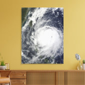 Tyfoon Lupit uit de Filipijnen Canvas Afdruk (Insitu (Woonkamer))