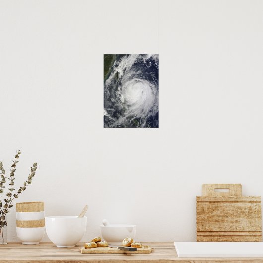 Tyfoon Lupit uit de Filipijnen Poster (Keuken)