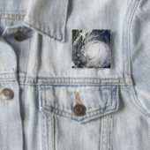 Tyfoon Lupit uit de Filipijnen Vierkante Button 5,1 Cm (In situ)