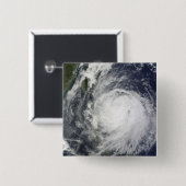 Tyfoon Lupit uit de Filipijnen Vierkante Button 5,1 Cm (Voorkant /achterkant)