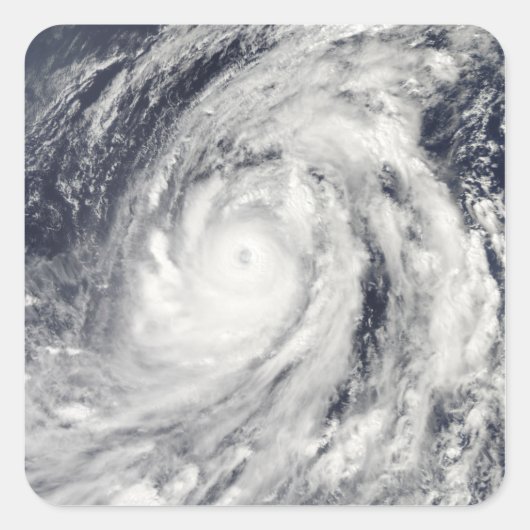 Tyfoon Lupit Vierkante Sticker (Voorkant)