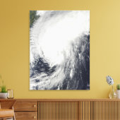Tyfoon Melor nadert Japan Canvas Afdruk (Insitu (Woonkamer))
