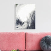 Tyfoon Melor nadert Japan Canvas Afdruk (Insitu (Woonkamer))