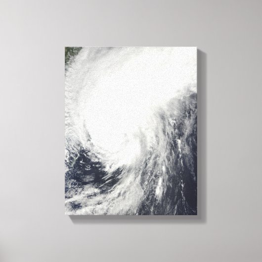 Tyfoon Melor nadert Japan Canvas Afdruk (Voorkant)