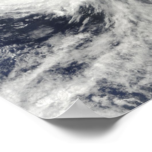 Tyfoon Melor nadert Japan Poster (Hoek)