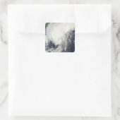 Tyfoon Melor nadert Japan Vierkante Sticker (Tas)