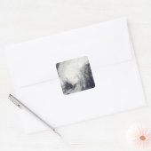 Tyfoon Melor nadert Japan Vierkante Sticker (Envelop)