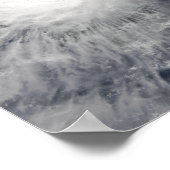 Tyfoon Mirinae richting west Poster (Hoek)