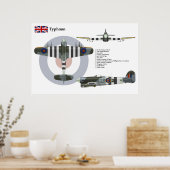 Tyfoon Mk 1B 181 Squadron Poster (Keuken)