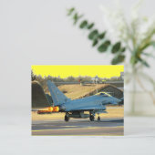 tyfoon na brander briefkaart (Staand voorkant)