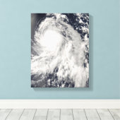 Tyfoon Nakri uit Japan Canvas Afdruk (Insitu (Houten vloer))