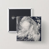 Tyfoon Nakri uit Japan Vierkante Button 5,1 Cm (Voorkant /achterkant)