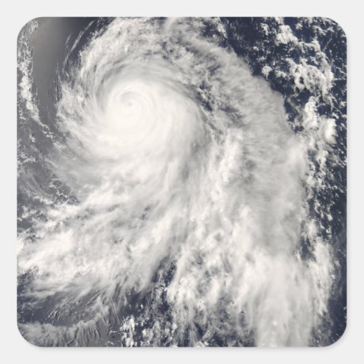 Tyfoon Nakri uit Japan Vierkante Sticker (Voorkant)