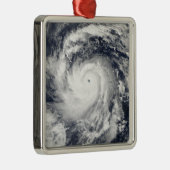 Tyfoon Nida in de Stille Oceaan Metalen Ornament (Rechts)