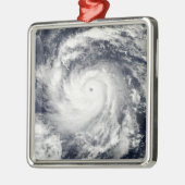 Tyfoon Nida in de Stille Oceaan Metalen Ornament (Links)