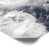 Tyfoon Nida in de Stille Oceaan Poster (Hoek)