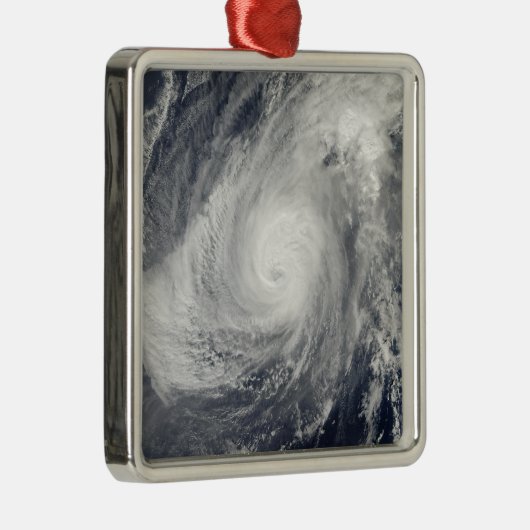 Tyfoon Nida ten zuidwesten van Iwo Jima Metalen Ornament (Rechts)