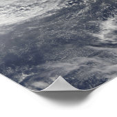 Tyfoon Nida ten zuidwesten van Iwo Jima Poster (Hoek)