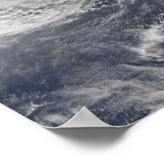 Tyfoon Nida ten zuidwesten van Iwo Jima Poster (Hoek)