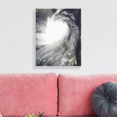 Tyfoon Nuri over de Filipijnse eilanden Canvas Afdruk (Insitu (Woonkamer))