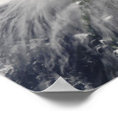 Tyfoon Nuri over de Filipijnse eilanden Poster (Hoek)