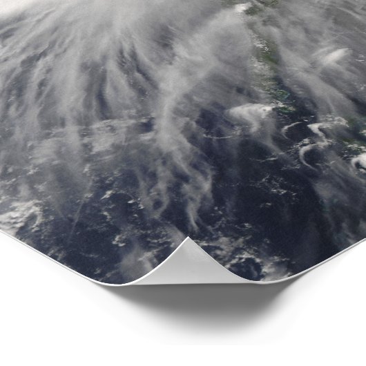 Tyfoon Nuri over de Filipijnse eilanden Poster (Hoek)