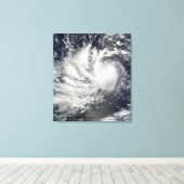 Tyfoon Parma, westwaarts Canvas Afdruk (Insitu (Houten vloer))