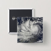 Tyfoon Parma, westwaarts Vierkante Button 5,1 Cm (Voorkant /achterkant)