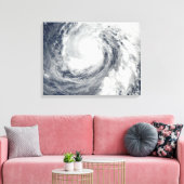 Tyfoon Phanfone 2 Canvas Afdruk (Insitu (Woonkamer))